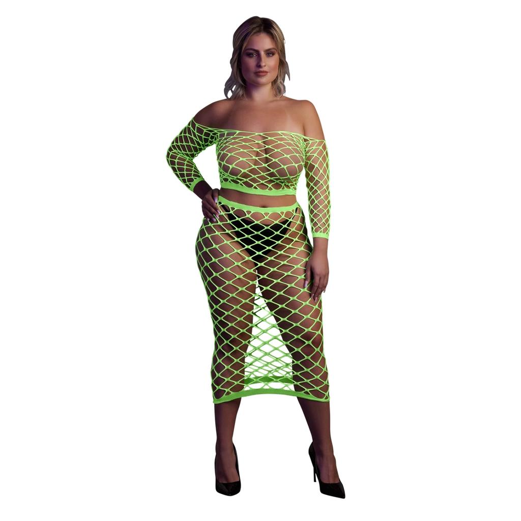 Long Sleeve Top with Long Skirt XL/XXXXL Ouch! by Shots