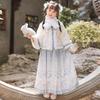 Jupe Hanfu Hiver pour Filles Bambino à Motif Visage de Cheval