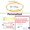 Personalized Heart Chain ID Name Bracelet for Boys Girls, Stainless Steel Nameplated Date Engraved Customized Birthday Gift