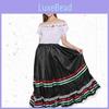 Western Ethnic Womens Dress With Lace And Embroidery Design For Daily Halloween