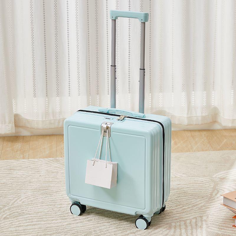 Compact Women s Rechargeable 18 Carry-on Suitcase with Combination Lock 18-inch