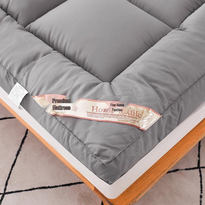 3D Daunenfeder & Lammwolle Weiche Matratzenauflage für Einzel-/Doppelwohnheim