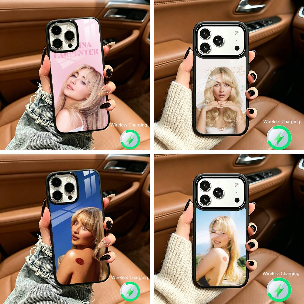 Singer S-Sabrina C-Carpenter For IPhone17 16 15 14 13 12 11 Plus Pro Max Plus Wireless Charger Phone Case
