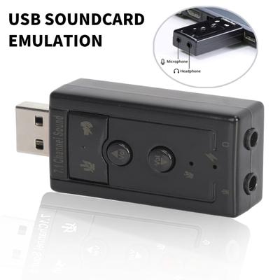Soundkarte Professionelle Mikrofon-Aufnahmefunktion Audioübertragung Plug & Play Analog 7.1 Kanal USB Externe Soundkarte für Zuhause