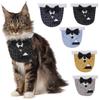 Tanpopo Tuxedo Pet Cat Suit Collar Bandana W/ Bowtie Handsome Small Dog Party Costume Accessories Scarf Factory Wholesale Price