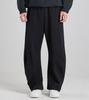 Beoteunseoul Lycra Curved Elastic Waist Pants (Black)