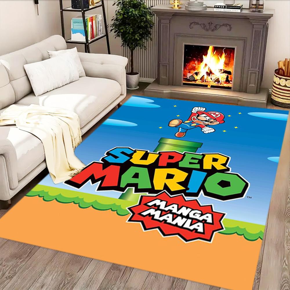 Super Mario Adventure for Living Room Rug, Bedroom, Study Room, Hallway Decoration, Perfect for Home Decoration or Holiday Gifts