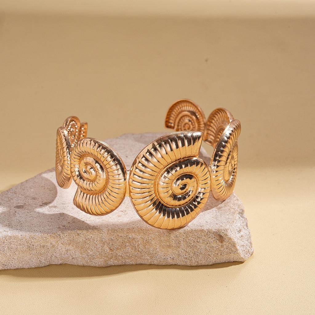 Shell Conch Turtle Starfish Coconut Open Bracelet Metal Vacation Wind Niche Premium Jewelry