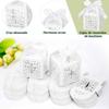 White Crosses Embellished Party Favors Boxes White Paper Treat Boxes with Hollow Crosses for Wedding and Christmas Gifts