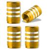 Aluminum Alloy Tire Valve Stem Caps 4 Pcs Universal Stem Covers for Cars Motorcycles and Bikes Auto Tire Accessoires Valve Stems 1