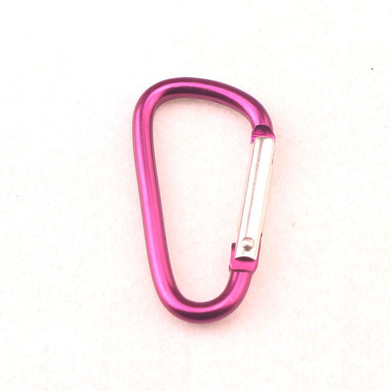 D-Shaped Aluminum Alloy Carabiner Hook: Hand Sanitizer, Water Bottle, Clothing, & Keychain Accessory