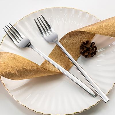 Raonnuri Simple Line Tafelgabel komplett aus Edelstahl, 4-teilig, beliebtes koreanisches Tafelgeschirr