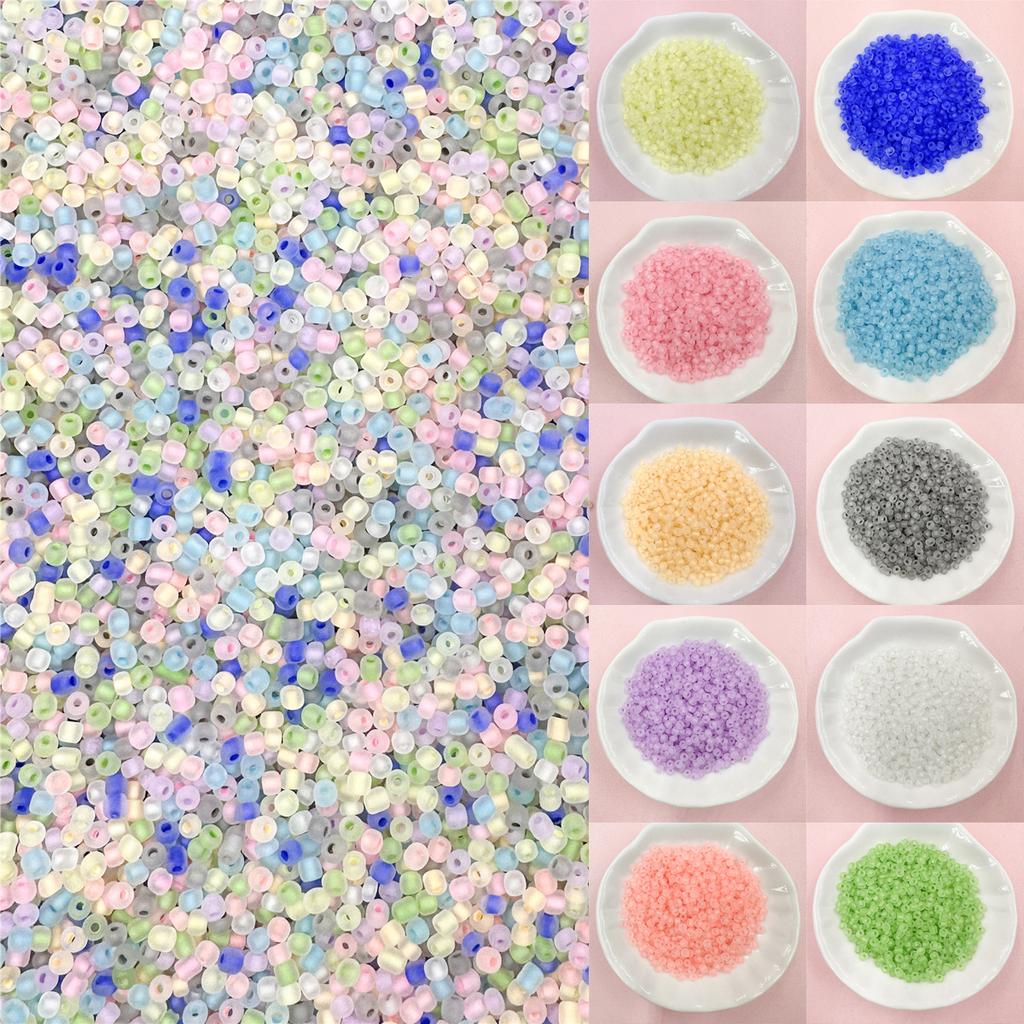 Cremefarben 2,8*2,7mm Schmuckherstellung DIY Lose Perlen Ringe Armbänder Mode Für Halskette Acryl Handwerksmaterial Ohrringe 200 STÜCK Zubehör