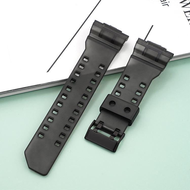 Strap for Casio G-Shock GA-100/110/120/140/200/400/700 800 GD-100/110/120 G-8900 GLS-100 Replace Silicone Resin Watch Band 16mm
