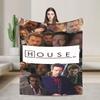 Dr. Gregory House Blankets Quality Warm Soft House MD American Television Bedding Throws Winter Travel Bedroom Funny Bedspread