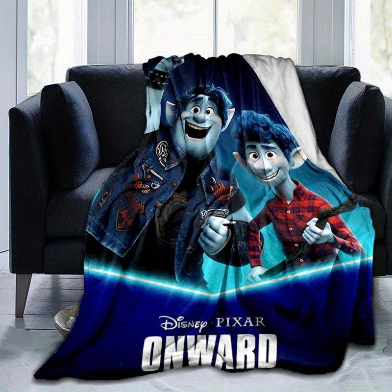 1pc, Disney Pixar Onward Merchandise: Home Decor, Throw Blankets for Couches, Outdoor Blanket Gifts, Flannel Coverlet, Perfect for Bedroom