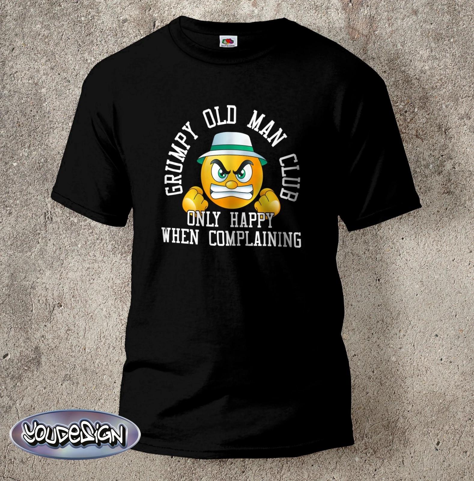 Grumpy old man club shirt grandpa T-shirt black fun shirt cult gift retirement S-5XL XXXL