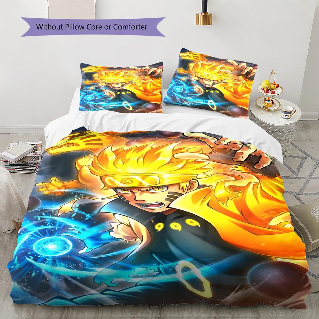 Cartoon Pattern Bedding Quilt Set Quilt Cover Pillowcase Home Decoration Birthday Gift (1 * Duvet Cover + 2 * Pillowcase, Without Core)