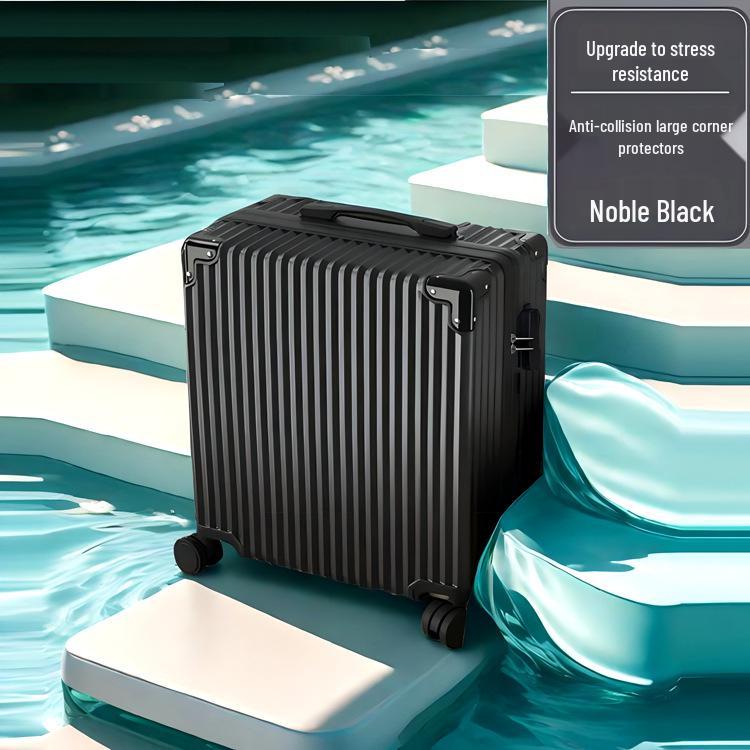 18" Carry-on Travel Suitcase with Universal Wheels and Lock, Sturdy Trolley Case for Students, 20" Version Available