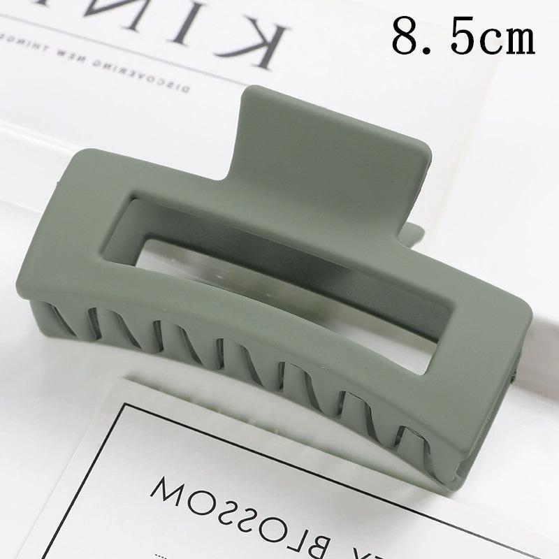 Matná obdélníková spona do vlasů v korejském stylu, 10,5 cm, pro drdoly a culíky