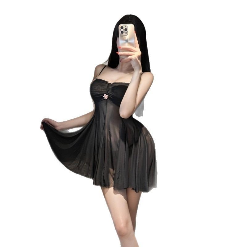 Sexy Lingerie Mesh Pajamas Pure Desire Perspective Passion Temptation Suspender Pajamas