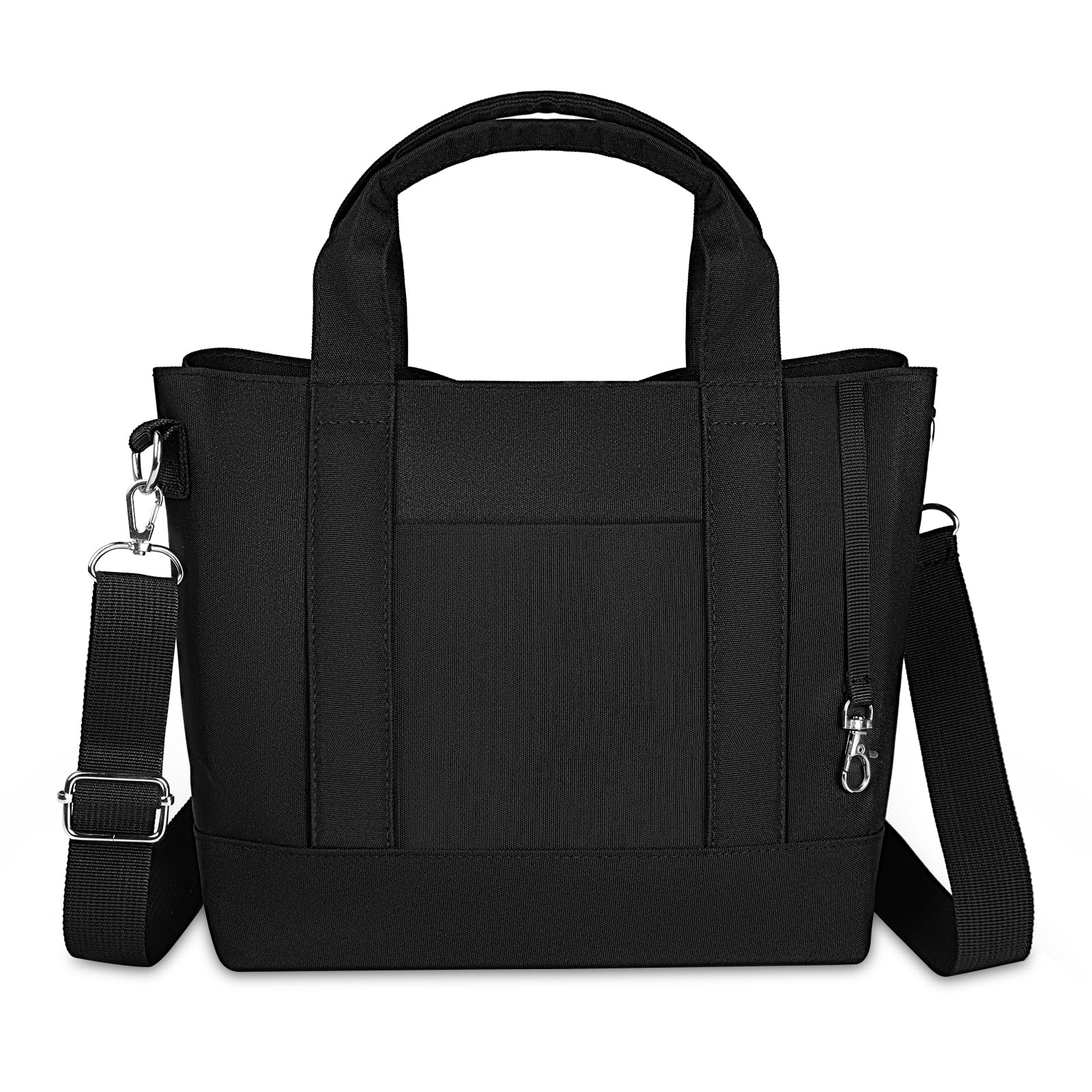 

Мини-сумка-тоут для маленькой холщовой сумки-тоут Большая на плечо Вода Ланч Ланч Унисекс [Metowin] Женщины, Сумка, Самостоящая, Вместимость, Через плечо, Сумка, Водоотталкивающая, чёрный