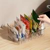 Transparent Desktop Storage Box for Kitchen Condiments Removable Spice Rack Modern Simplicity Design