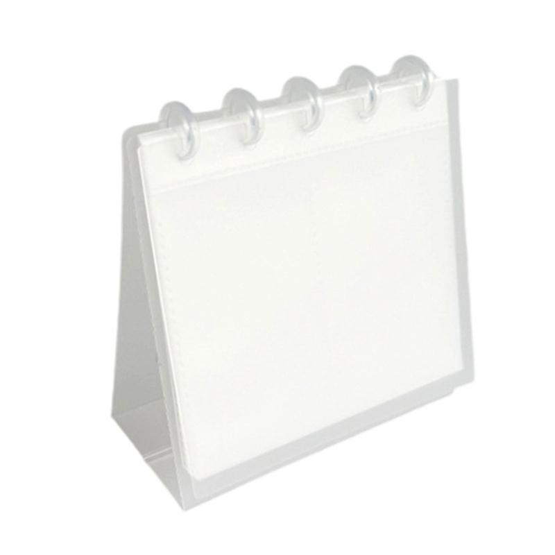 Multipurpose Clear Photo Album for Desktop Displaying with 3Inch Double Slot Design Kpop Photocard Binder Collect Book