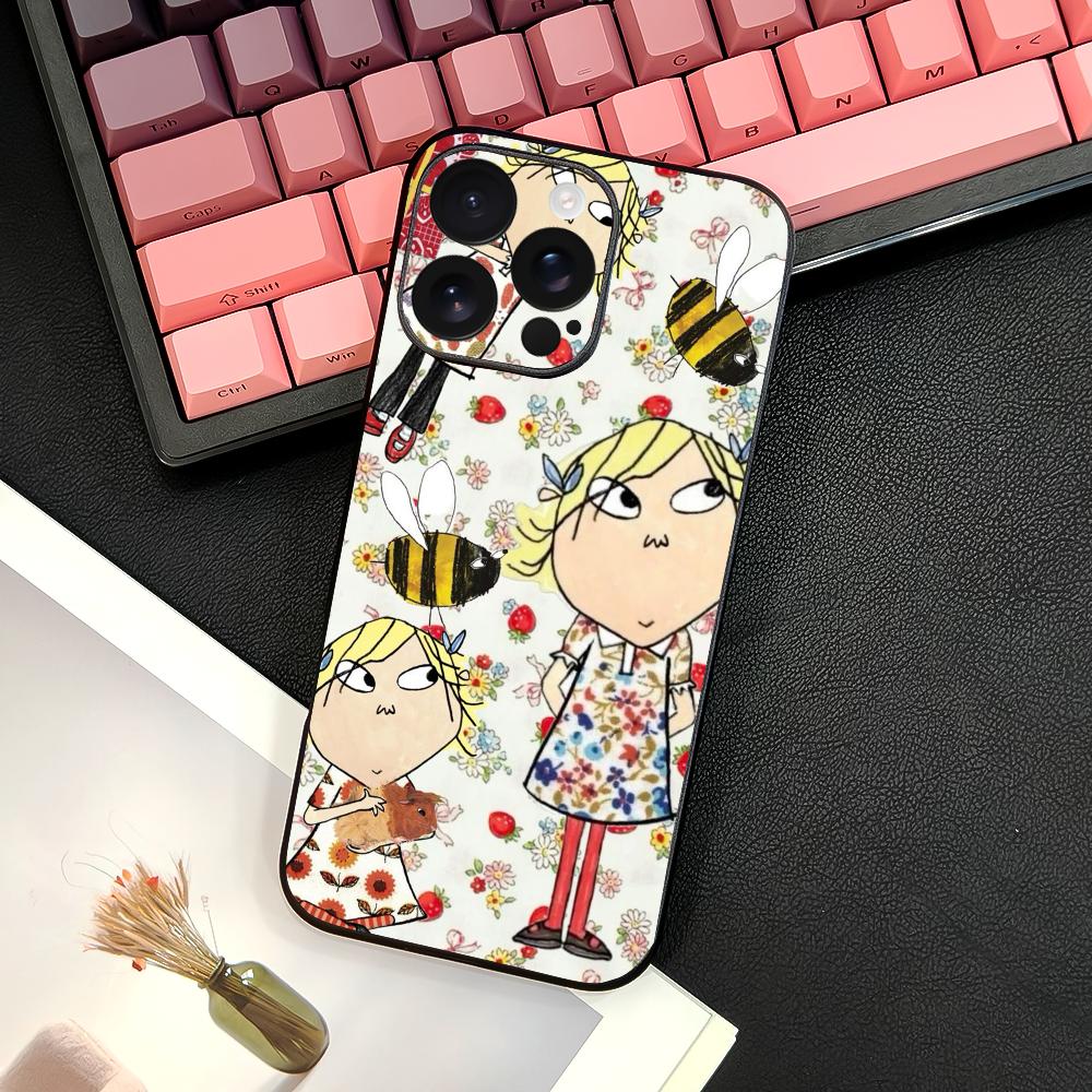 Charlie And Lola Anime Phone Case For IPhone 16 15 14 13 12 11 PRO MAX PLUS Mini TPU Soft To Skin-friendly Cover