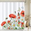 Dandelion Natural Flowers Shower Curtains Waterproof Bathroom Curtain Bath Curtain High Quality With Hooks Shower Curtain