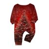 Family Matching Print Sets Pajamas Loungewear Outfits Family Matching Long Sleeve Tops+Pants Set