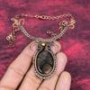 Chiastolite necklace copper wire wrapped gemstone necklace adjustable chain necklace handmade jewelry birthstone necklace anniversary gifts