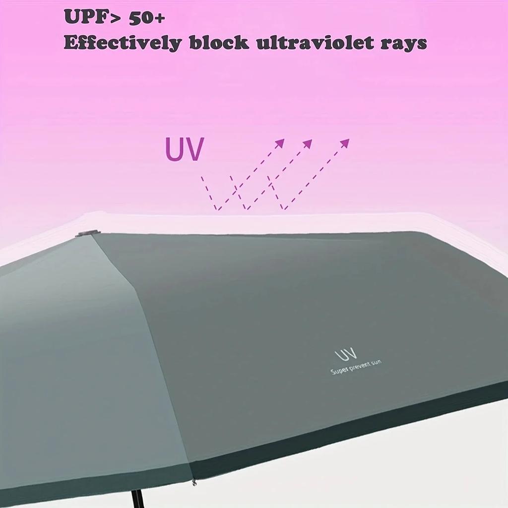 1pc-Reinforced buckle, fully automatic umbrella, men's and women's folding, windproof, strong waterproof, and sturdy umbrella