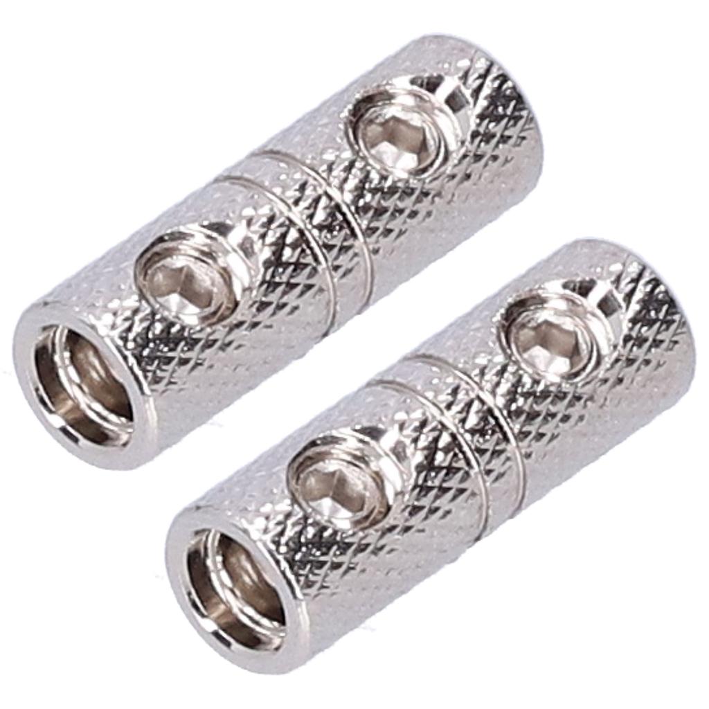 2pcs Power Cord Extension Terminal 8 Gauge Input Output Wire Coupler Joiner for Car Audio System