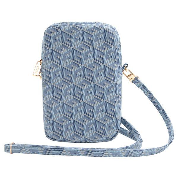 Torebka Guess GCube Bottom Stripe Niebieska