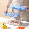 Push-Release Ice Cube Tray With Cartoon-Design, Includes Ice Scoop & Stackable Storage Bin With Lid, Easy To Fill & Release