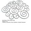 Kovový podpůrný kroužek pro rostliny Zahradní klec na pivoňky Stojan Dekorativní průchozí kroužek pro jiřiny Popínavé rostliny Květiny Vnitřní Venkovní Květináče
