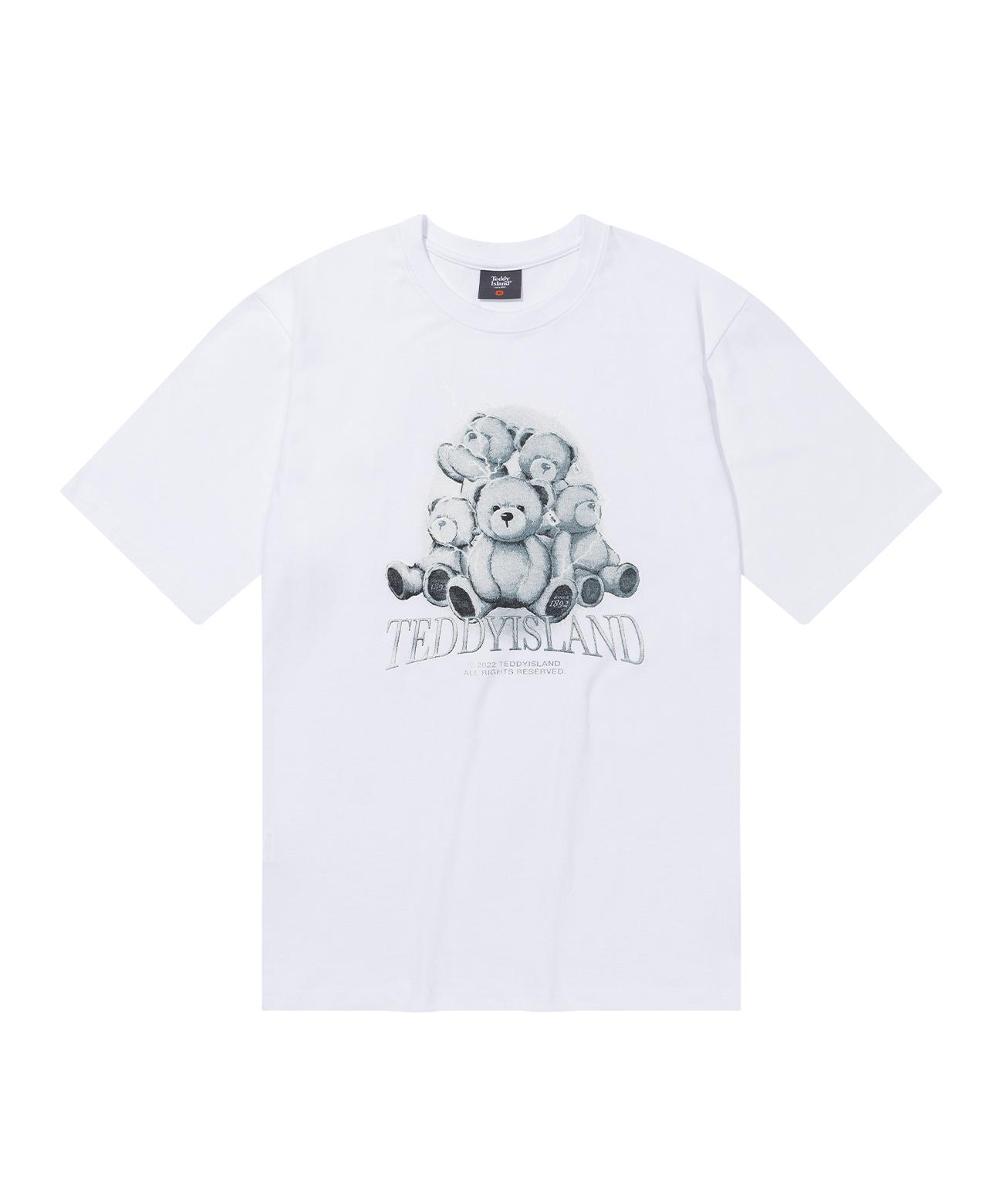 Teddy Island Lightning Teddy Short Sleeve White White/L