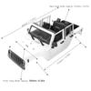 313mm Wheelbase Open Car Body   Accessory Fit for SCX10 90046 1Celsius10 RC Car Model