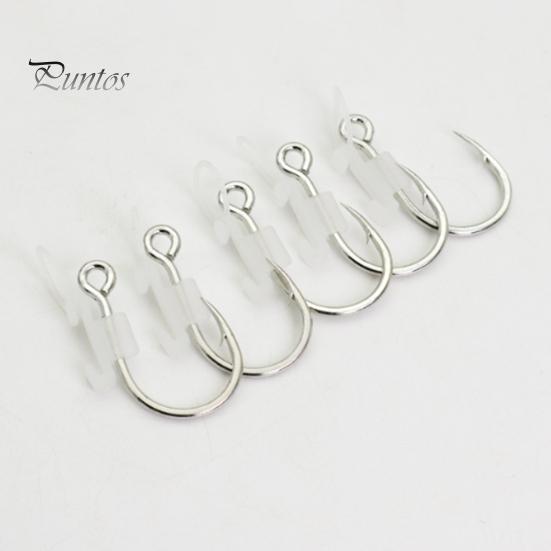 Live Bait Hooks 5/10/15/20Pcs Luminous Shrimp Hooks, Glow-in-the-dark Fishhook with Barb, High Fishing Carbon Steel Hook for Freshwater Saltwater