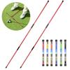 Golf Alignment Sticks 2 Sets 48inch Alignment Practice Rods Collapsible 6 Colors Golf Alignment Sticks Golf Swing Training Tools 5