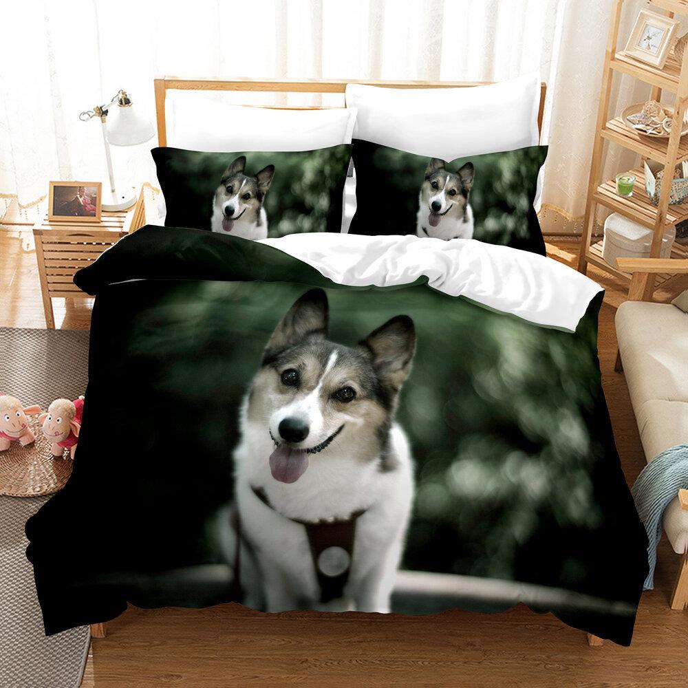 Animal, Dog Middle East Three-Piece Set, American 3D Digital Printing Kit