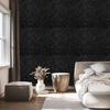Black, graphite and navy blue glitter wallpaper for living room and bedroom 50x1000