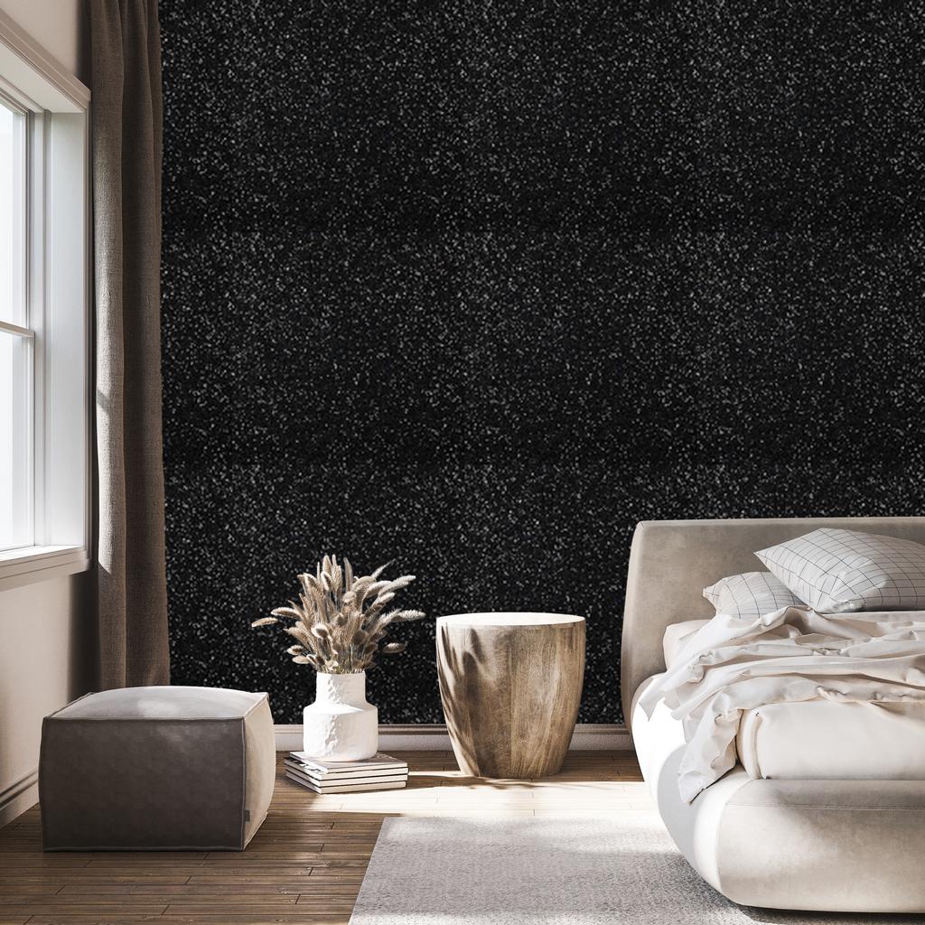 Black, graphite and navy blue glitter wallpaper for living room and bedroom 50x1000