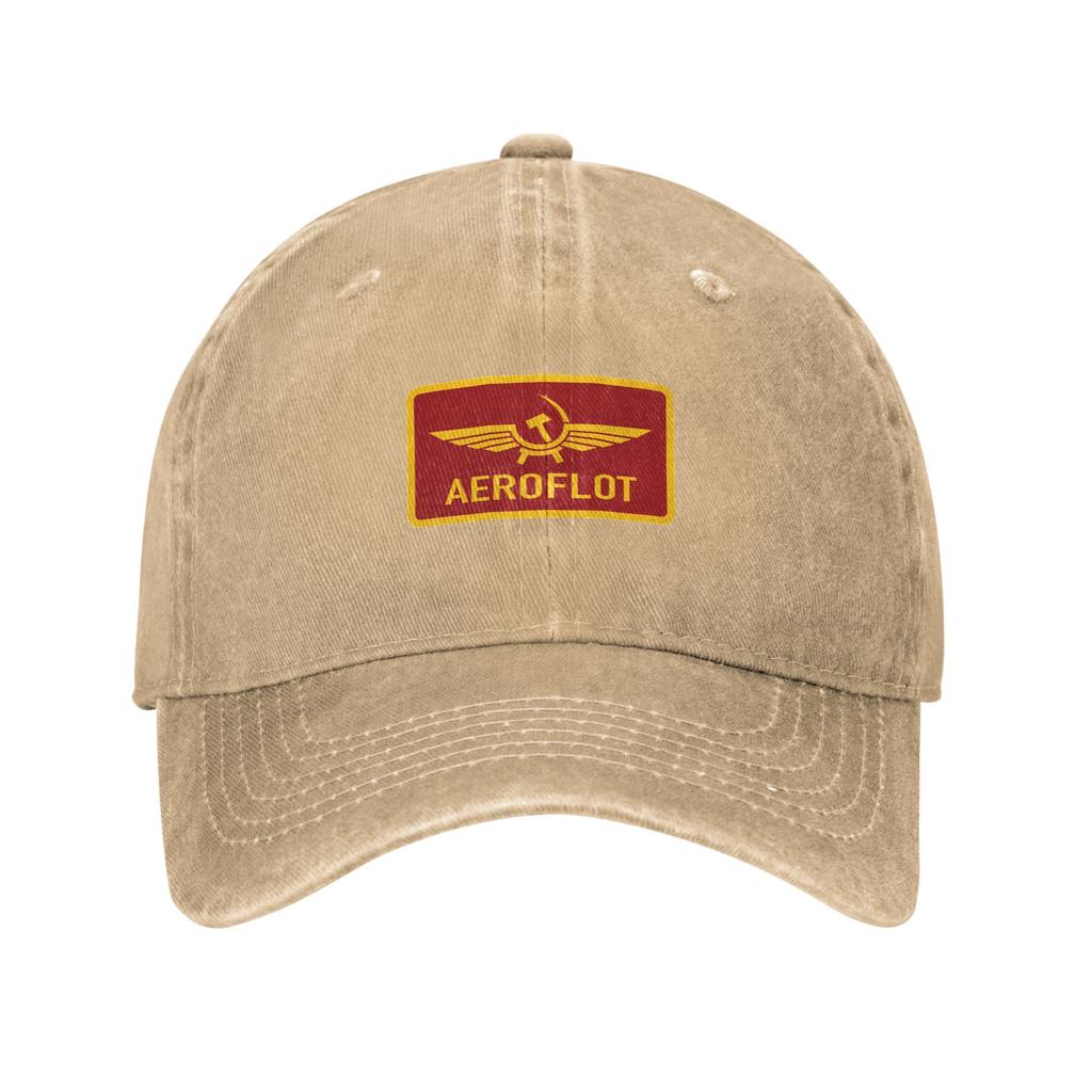 Symbol Aeroflot For Aviation Plane Fan Casual Baseball Cap Summer Trucker Hat Wholesale Hiking Fishing Hip Hop Hats Funny Caps