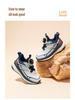 Habi Bear Boys' Double Mesh Breathable Sneakers with Rotary Buckle and Soft Sole for Spring and Autumn