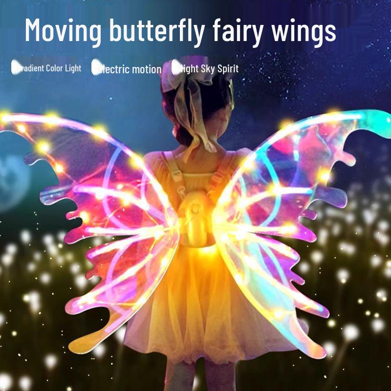 Elf Wings Automatic Light-Up Moving Butterfly Toy for Kids