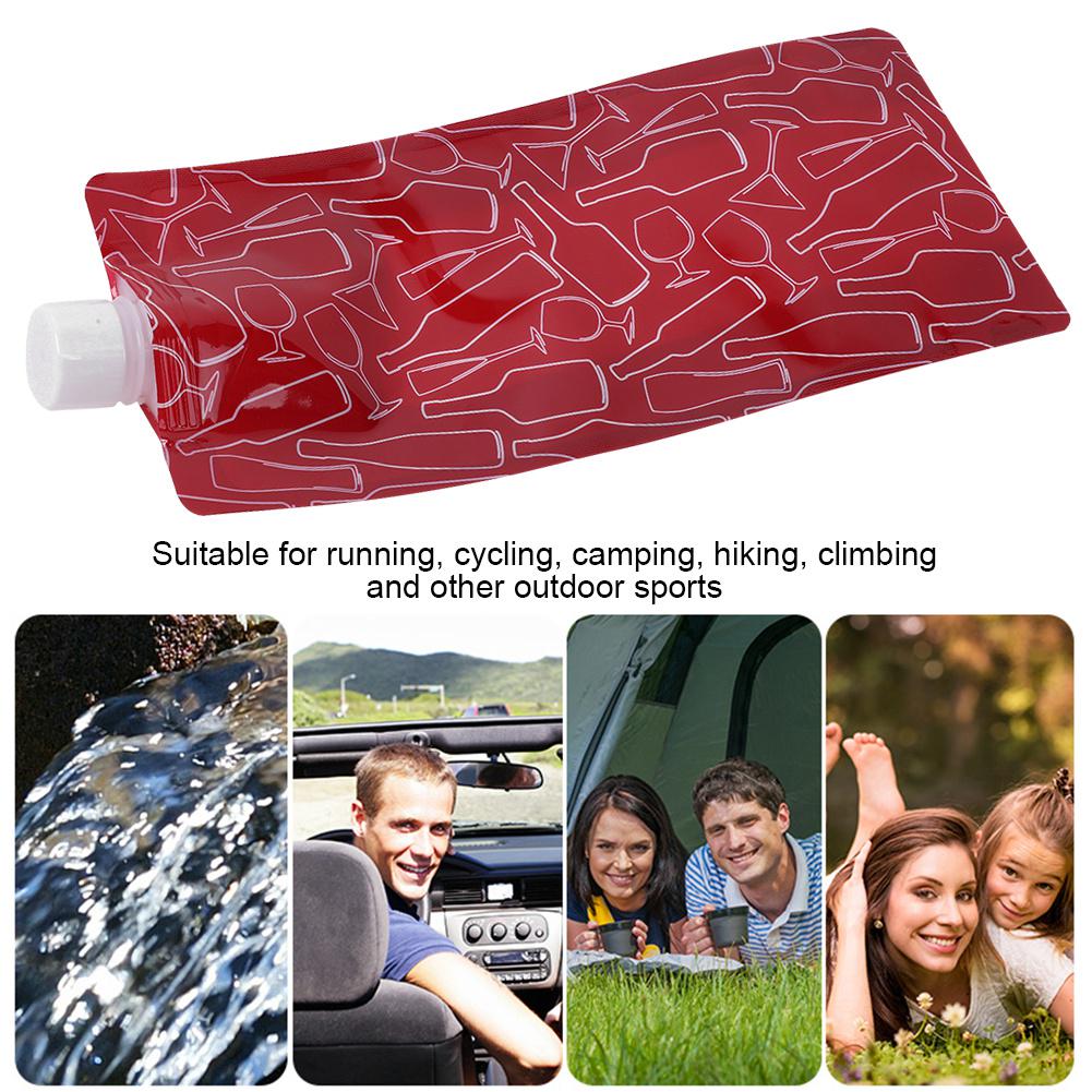 750ML Outdoor Sports Hiking Cycling Camping Portable Folding Water Bottle Bag