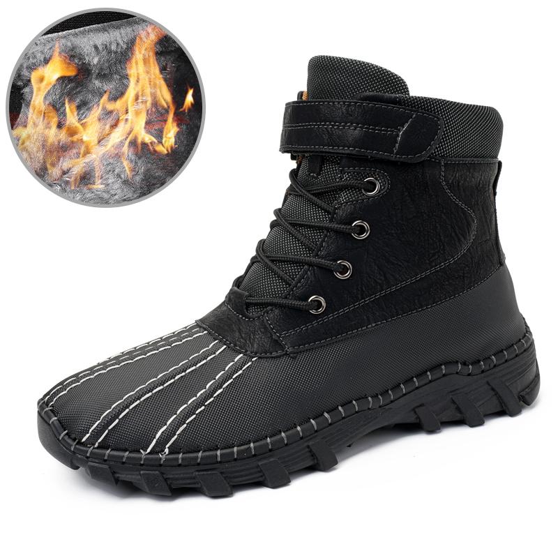 Fashion Golden Sapling Winter Boots Men Fashion Shoes Platform Footwear Casual Outdoor Men's Boot Leisure Tactical Shoe Comfortable Flat