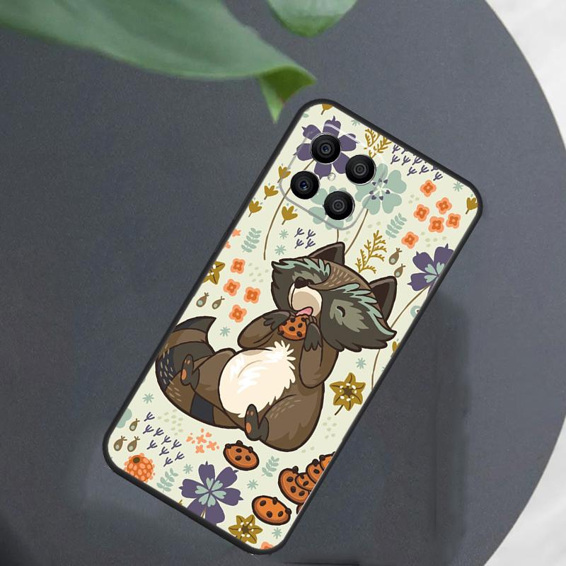 Funny little raccoon For Honor Magic 7 Lite 6 8 Case For Honor 200 400 Pro 90 70 50 X8c X8b X9a X9b X9c X9d Win RT